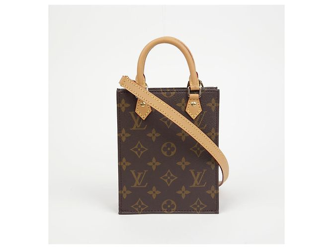 Louis Vuitton Piccola Borsa Tote a Spalla con Patta Marrone - vista 2