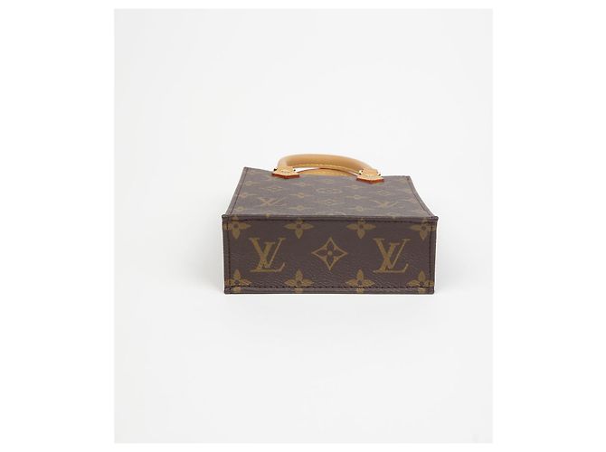 Louis Vuitton Piccola Borsa Tote a Spalla con Patta Marrone - vista 5