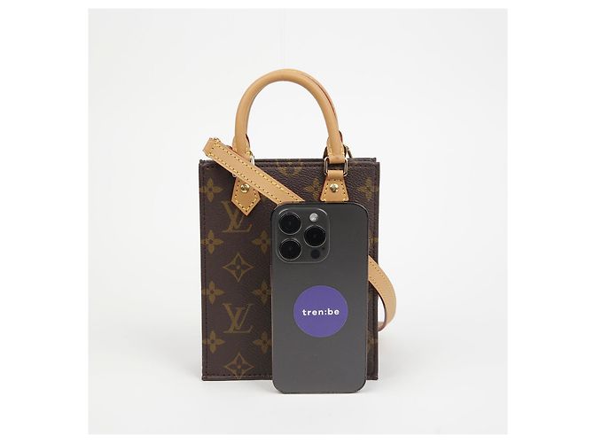 Louis Vuitton Piccola Borsa Tote a Spalla con Patta Marrone - vista 6