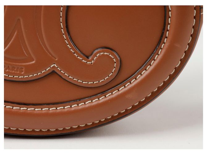 Céline Triope Oval Pulse Schultertasche Braun - Ansicht 6