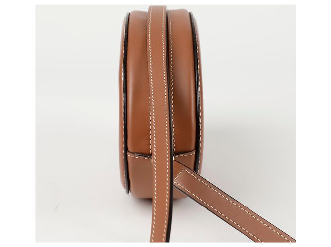 Céline Triope Oval Pulse Schultertasche Braun - Ansicht 7