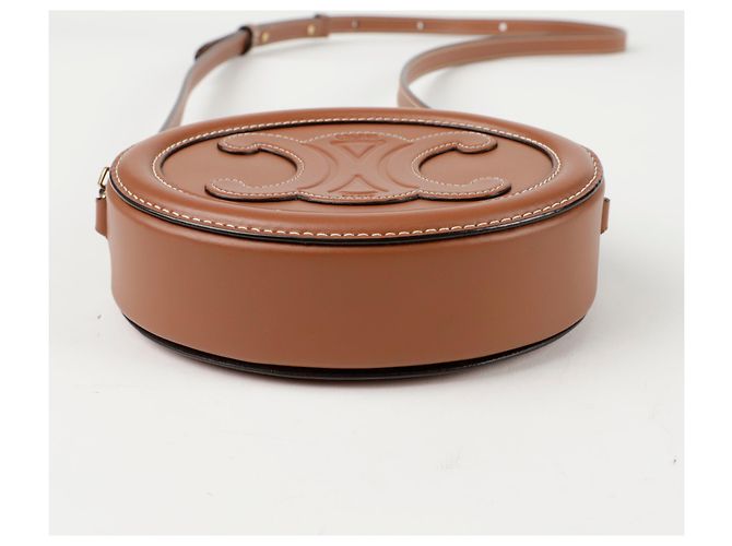 Céline Triope Oval Pulse Schultertasche Braun - Ansicht 8