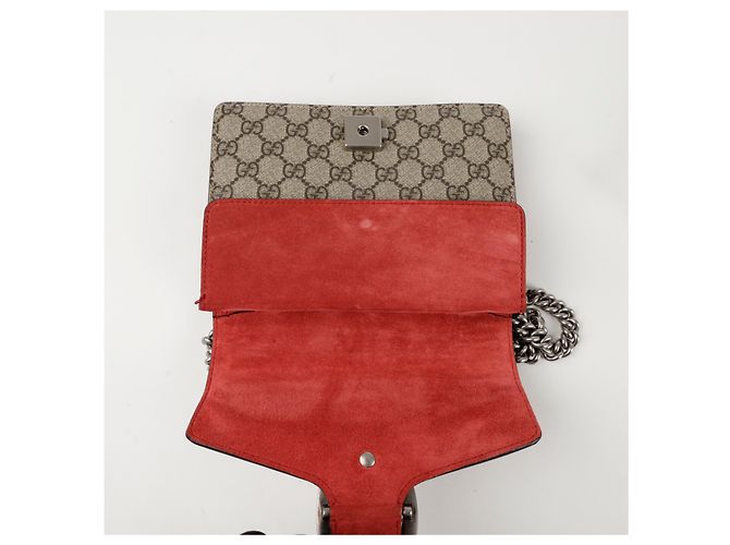 Gucci Borsa a tracolla mini catena Dionysus Rosso - vista 11
