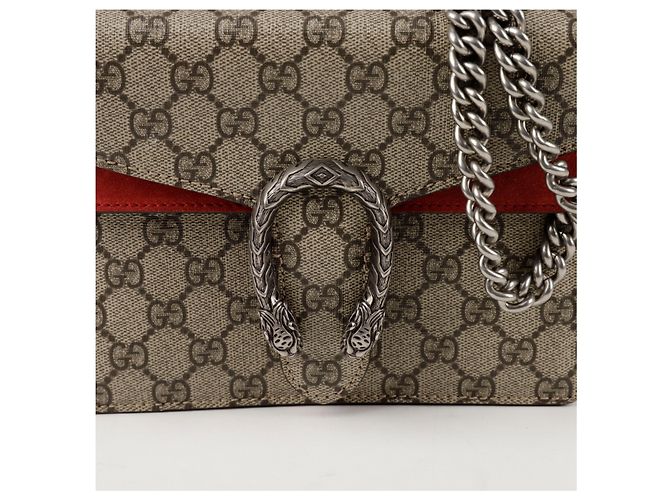 Gucci Borsa a tracolla mini catena Dionysus Rosso - vista 2