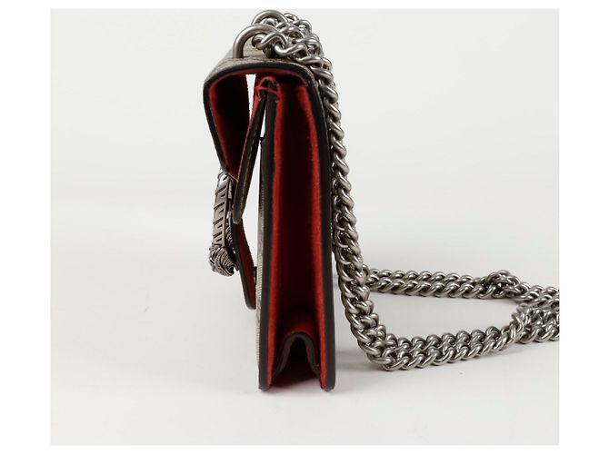 Gucci Borsa a tracolla mini catena Dionysus Rosso - vista 3