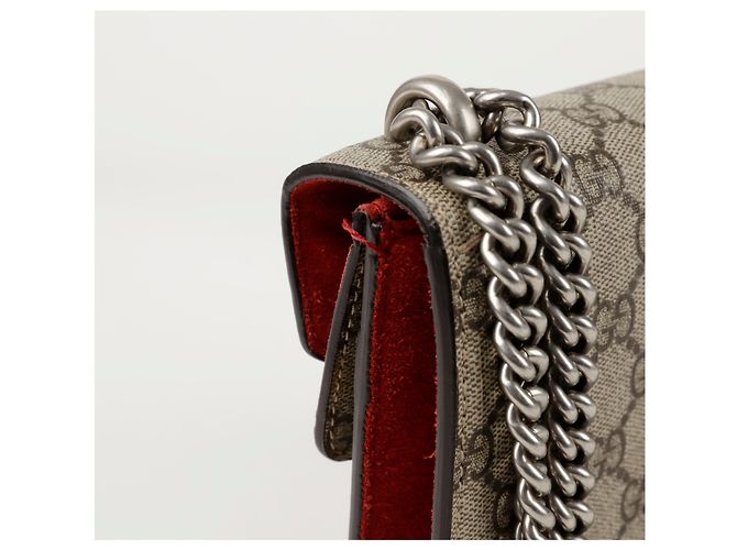 Gucci Borsa a tracolla mini catena Dionysus Rosso - vista 5