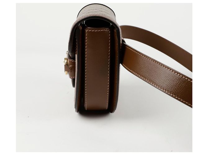 Gucci Runder Gurtbeutel Horsebit Braun - Ansicht 3