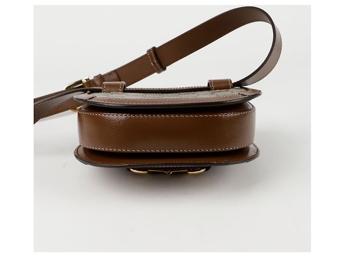 Gucci Runder Gurtbeutel Horsebit Braun - Ansicht 7