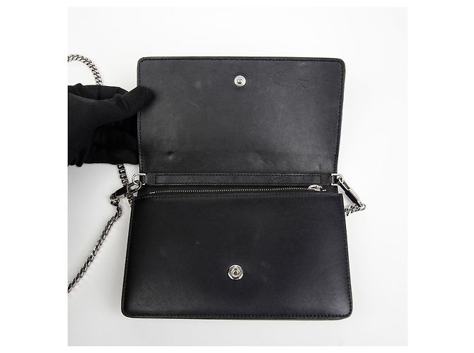 Givenchy Borsa a Spalla Crossbody Pandora Star WOC Nero - vista 9