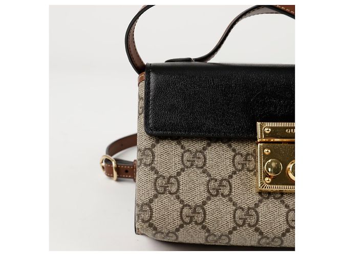 Padlock Gucci Borsa mini a manico superiore con lucchetto Nero - vista 3