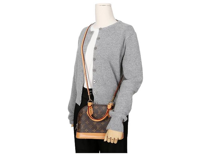 Louis Vuitton Borsa a Spalla Alma BB Marrone - vista 13
