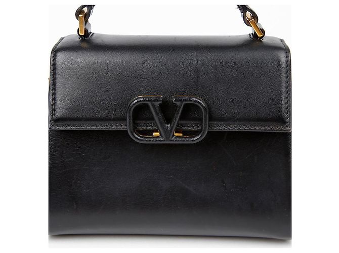 Valentino Borsa a Spalla V-Sling Small Tote Nero - vista 2