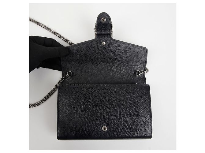 Gucci Borsa a tracolla Dionysus con catena Nero - vista 9