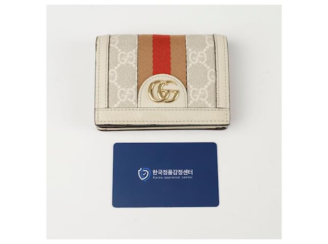 Gucci Tarjetero Ophidia Blanco - vista 8