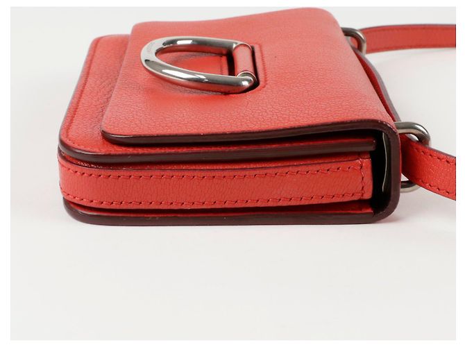 Burberry Borsa a spalla incrociata mini D-Ring Rosso - vista 7