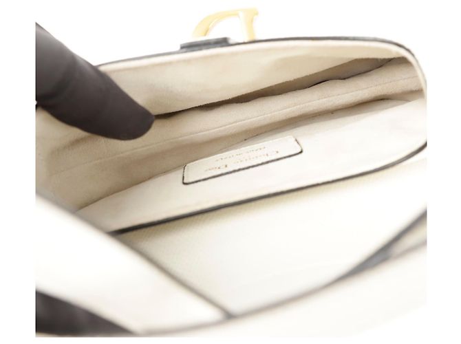 Saddle Dior Mini Satteltasche Weiß - Ansicht 10
