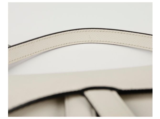 Saddle Dior Mini Satteltasche Weiß - Ansicht 7