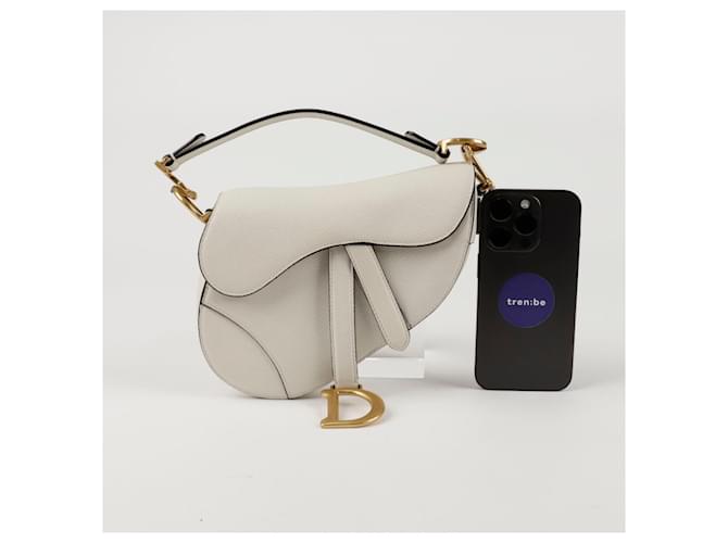Saddle Dior Mini Satteltasche Weiß - Ansicht 9