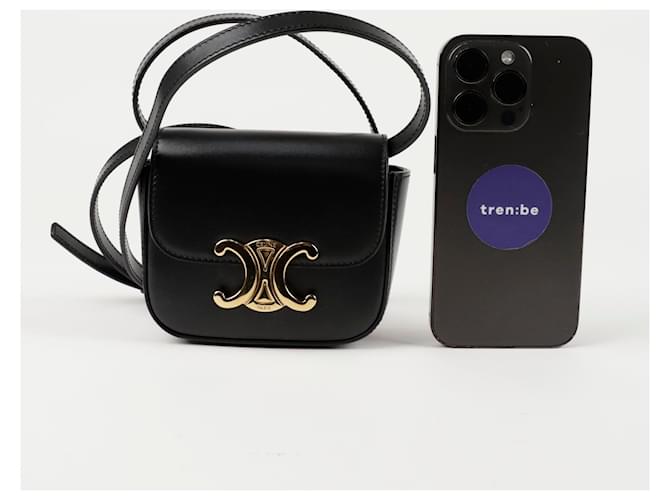 Céline Borsa a spalla Claude Mini Nero - vista 8