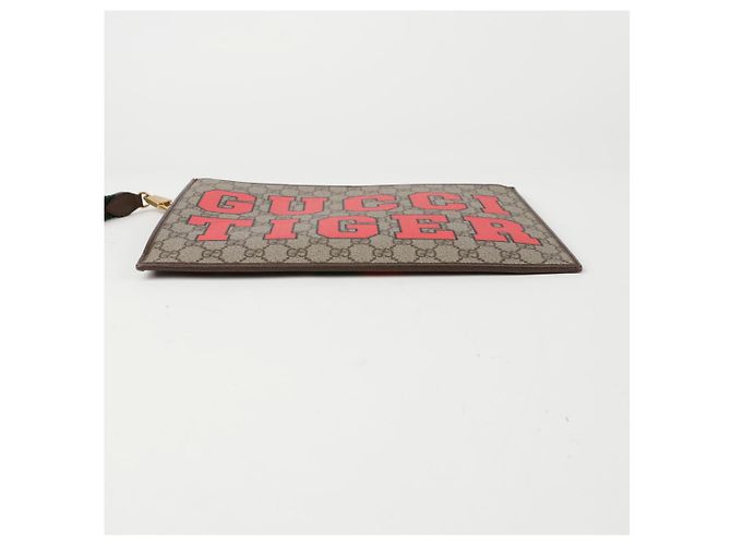 Gucci Clutch GG Tiger con tracolla Multicolore - vista 5