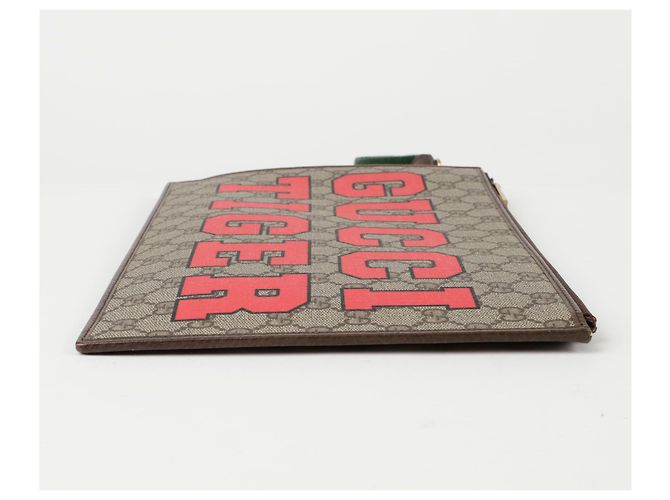 Gucci Clutch GG Tiger con tracolla Multicolore - vista 6