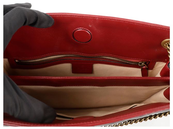 Gucci Borsa a spalla GG Marmont con catena Nero - vista 13