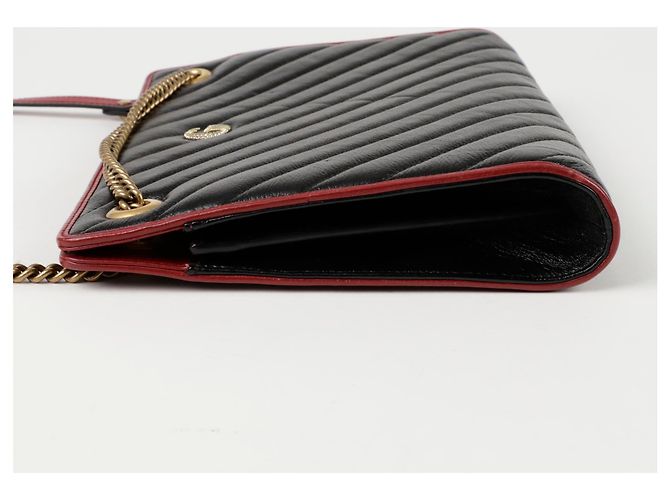 Gucci Borsa a spalla GG Marmont con catena Nero - vista 5