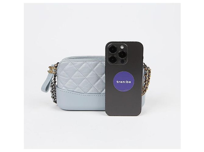 Chanel Bolsa transversal de corrente Gabrielle Mini Azul - vista 8