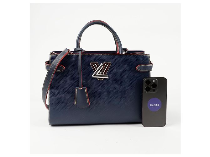 Louis Vuitton Borsa a Spalla Twist Tote Blu - vista 13