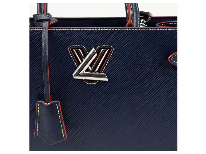Louis Vuitton Borsa a Spalla Twist Tote Blu - vista 2