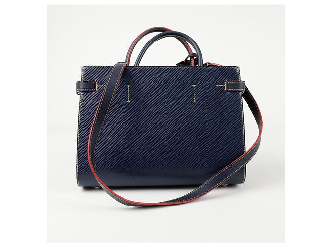 Louis Vuitton Borsa a Spalla Twist Tote Blu - vista 6