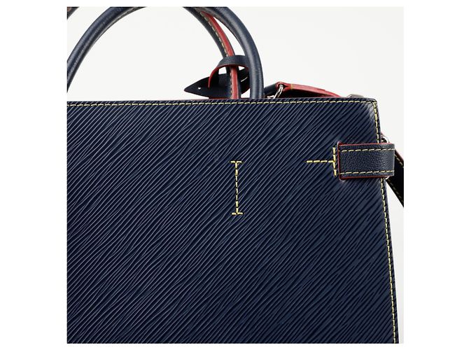 Louis Vuitton Borsa a Spalla Twist Tote Blu - vista 7