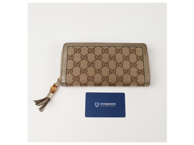 Bamboo Gucci Cartera larga con borlas de bambú Castaño - vista 15