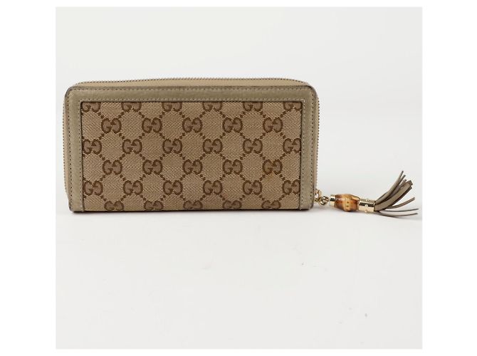 Bamboo Gucci Cartera larga con borlas de bambú Castaño - vista 4