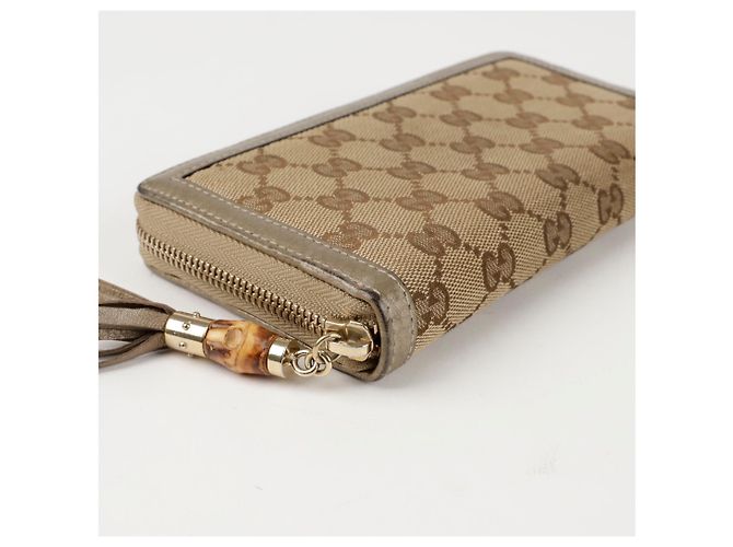 Bamboo Gucci Cartera larga con borlas de bambú Castaño - vista 8