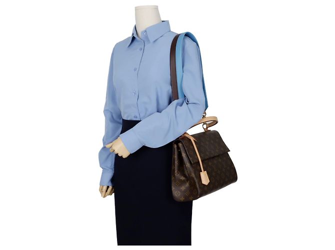 Louis Vuitton Borsa a spalla Cluny MM Marrone - vista 11