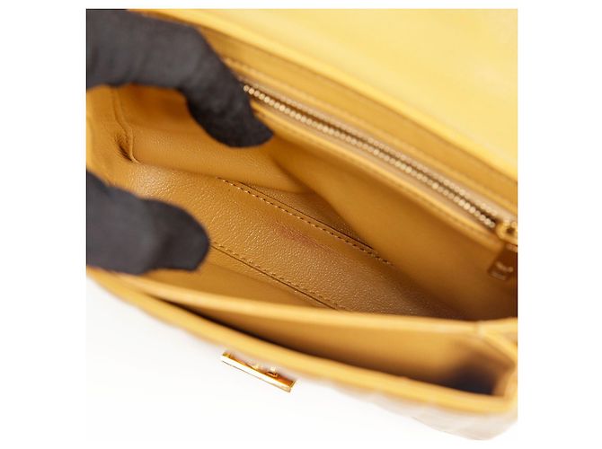 Céline Borsa a spalla piccola con catena Giallo - vista 10