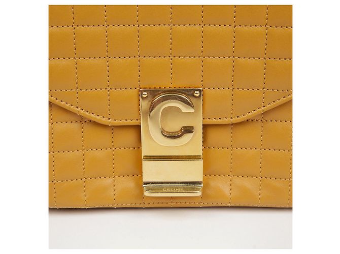 Céline Borsa a spalla piccola con catena Giallo - vista 3