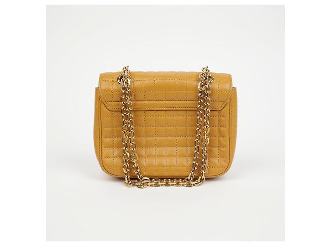 Céline Borsa a spalla piccola con catena Giallo - vista 4