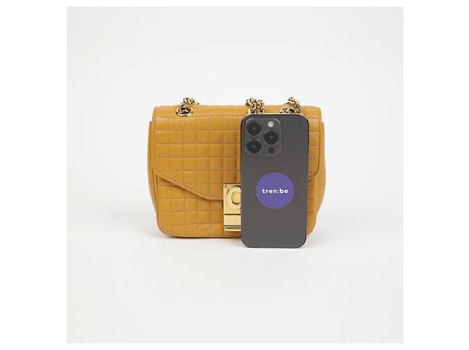 Céline Borsa a spalla piccola con catena Giallo - vista 7
