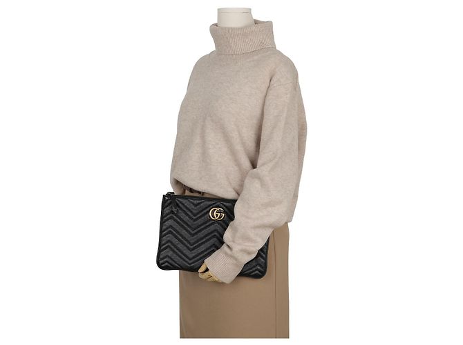 Gucci GG Marmont Pouch Schwarz - Ansicht 9