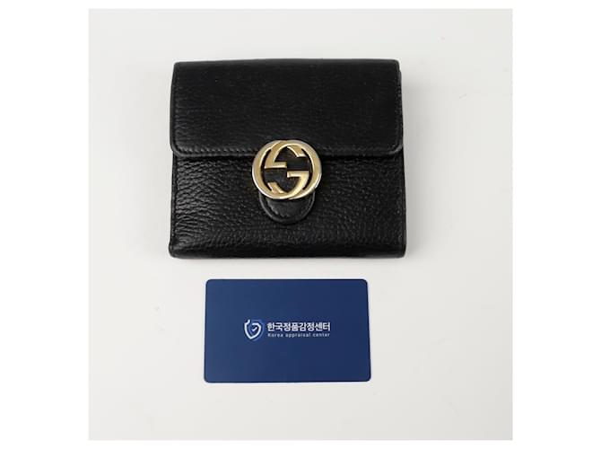 Gucci Portafoglio Interlocking Nero - vista 11