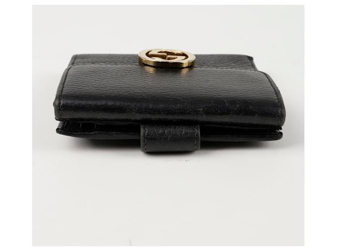 Gucci Portafoglio Interlocking Nero - vista 3