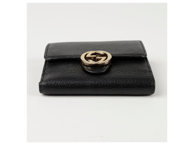 Gucci Portafoglio Interlocking Nero - vista 5