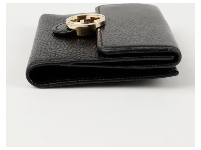 Gucci Portafoglio Interlocking Nero - vista 6