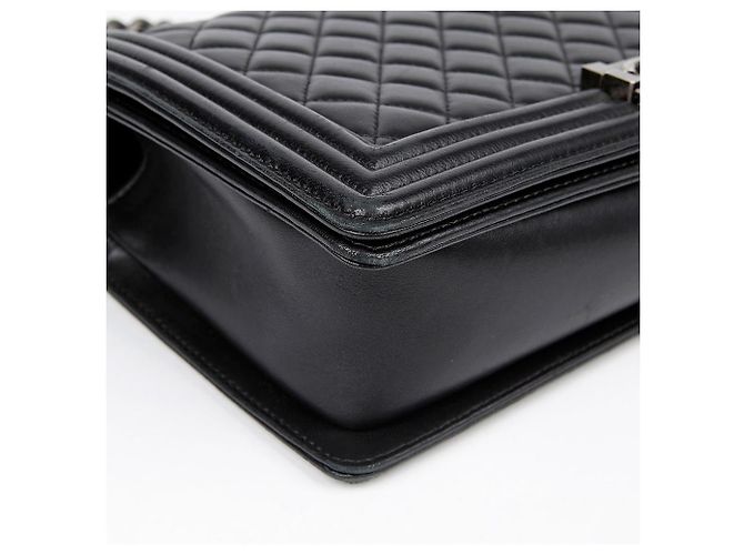 Boy Chanel Borsa a tracolla grande per ragazzo Nero - vista 10