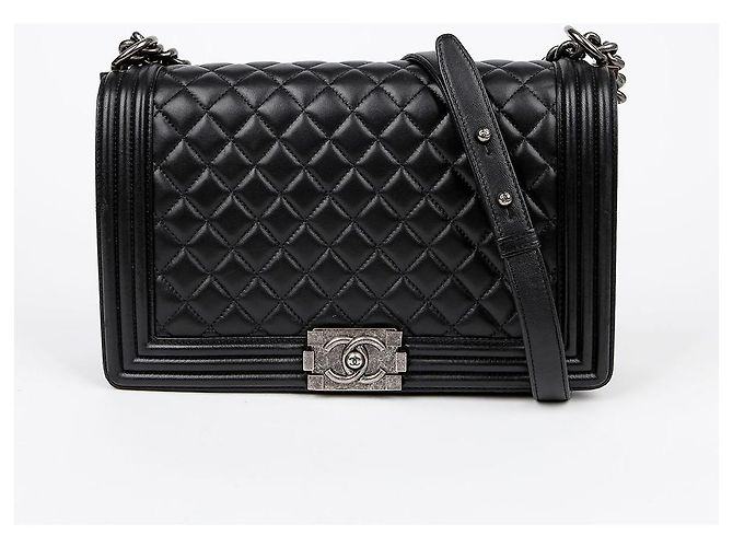 Boy Chanel Borsa a tracolla grande per ragazzo Nero - vista 2