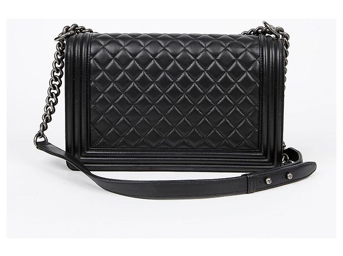 Boy Chanel Borsa a tracolla grande per ragazzo Nero - vista 4
