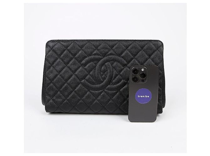 Timeless Chanel Clutch logo CC senza tempo Nero - vista 8