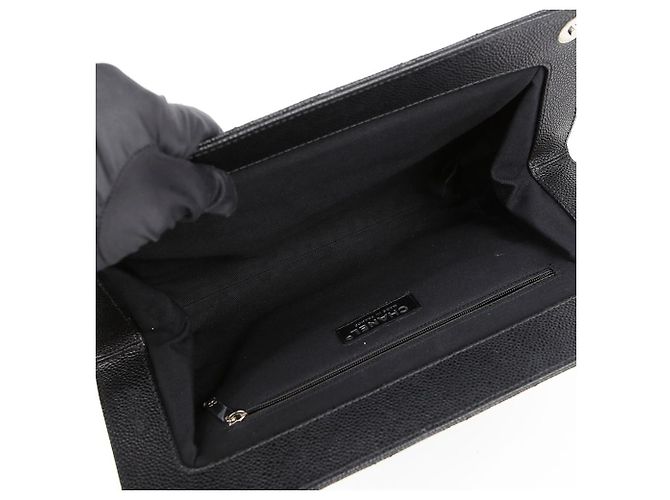Timeless Chanel Clutch logo CC senza tempo Nero - vista 9